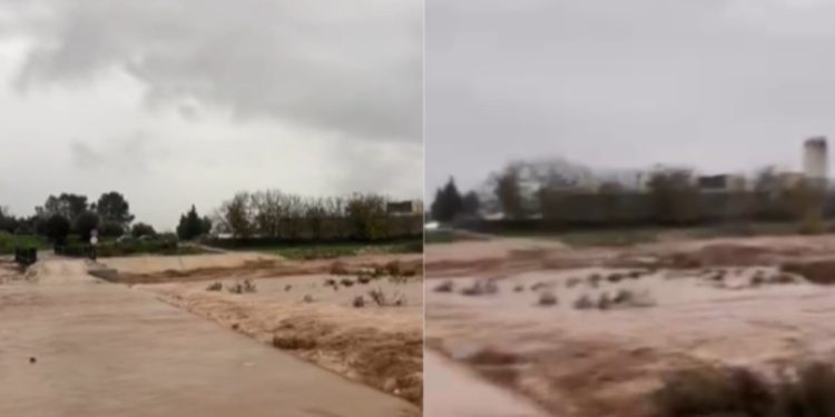 Përmbytje të gjera në Delvinë, shumë zona mbeten të izoluara pas reshjeve të mëdha të shiut gjatë natës.