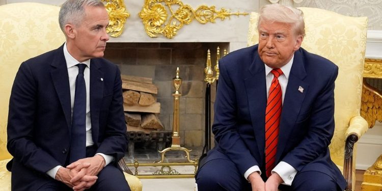 Reklamat e qeverisë kanadeze kritikonin politikat tregtare të Trumpit, ndërsa kryeministri Carney i kërkoi falje presidentit të Shteteve të Bashkuara.