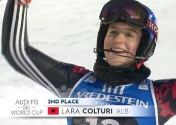 Skitë Alpine: Lara Colturi arrin vendin e dytë në zbritjen e parë të Garës së Slalomit në Gurgl.