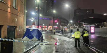 Sulm me thikë në qendër të Birminghamit, një grua goditet në qafë, autori i sulmit arrestohet.