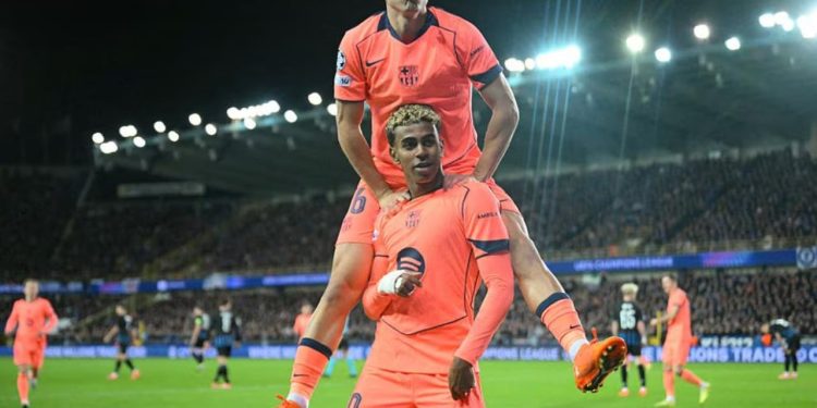 Yamal dhe VAR ndihmojnë Barcelonën të shmangë turpin, katalanasit sigurojnë një pikë të mundimshme në Belgjikë.