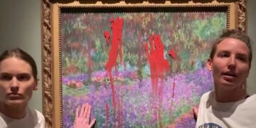 Bojë e hedhur në një pikturë të Claude Monet, gjykata suedeze shpall të pavlefshme akuzat ndaj aktivistëve të mjedisit: Ia dolën të provojnë se nuk kishin qëllim shkatërrimin.