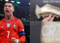 Marka sportive krijon këpucët për Cristiano Ronaldon në Botërorin 2026, me ngjyrë të artë dhe moton “Kërcimi i fundit”.