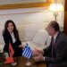 Ministrja Spiropali zhvillon një bisedë me homologun grek/ Temat e diskutimit përfshijnë ligjin e luftës dhe çështjen e detit