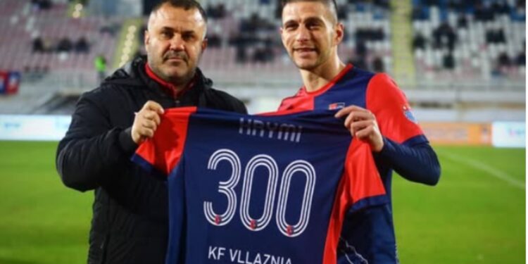 Në 300 ndeshjet e tij me Vllazninë, klubi shkodran i dedikon një njohje të veçantë Ardit Krymit.