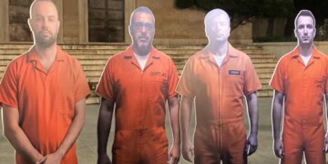 Opozita organizon foltoren e tretë, vendos instalacion me figura të PS para Kryeministrisë/ Dhjetëra protestues në shesh, Berisha: Jepni dorëheqjen.