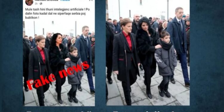 Presidentja Osmani dhe një zyrtare serbe në foto të manipuluar, reagon Presidenca e Kosovës: Policia e fton të ndërmarrë veprime.