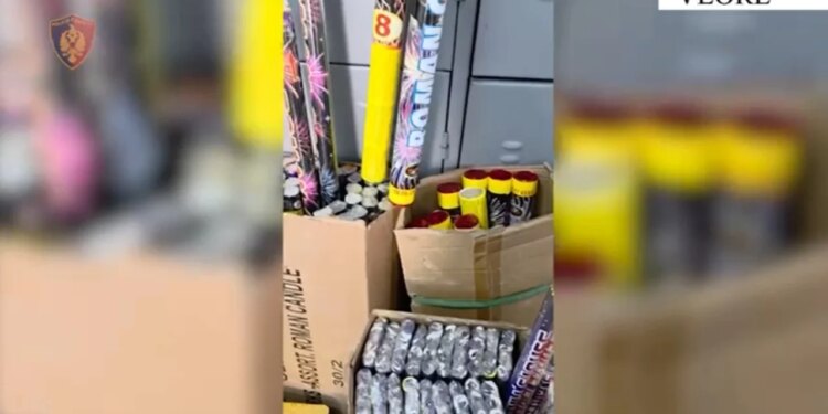Pronarja në Vlorë nën akuza për tregtimin e lëndëve piroteknike, 691 fishekzjarrë të sekuestruar.