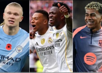 Yamal, Haaland dhe Mbappe, trioja e futbollistëve me vlerat më të larta në glob.