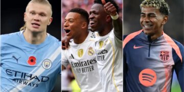 Yamal, Haaland dhe Mbappe, trioja e futbollistëve me vlerat më të larta në glob.