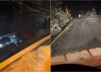 Bllokime të qenësishme të trafikut në Shkodër, mbi 200 automjete të bllokuara për shkak të dëborës dhe ngricave.