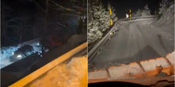 Bllokime të qenësishme të trafikut në Shkodër, mbi 200 automjete të bllokuara për shkak të dëborës dhe ngricave.