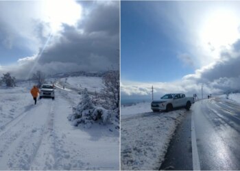 Bora “përfshin” Elbasanin/ Ndërpritet energjia elektrike në disa zona të Gramshit, disa fshatra mbeten të bllokuar