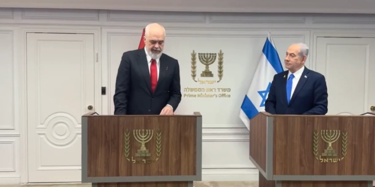 Demonstrim kundër antisemitizmit" / Rama gjatë konferencës me Netanyahun: "Sot hapim Dhomën e Tregtisë në Jerusalem