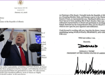 Donald Trump i dërgon një letër formale kryeministrit Rama: Ftesë për Shqipërinë si anëtar themelues në Bordin e Paqes.