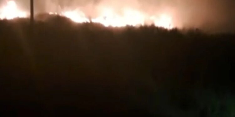 Flakët përhapen në kënetën e Orikumit për shkak të erës së fuqishme