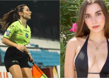 Foto/ “Dua karton të kuq”, kush është gjyqtarja joshëse në Itali që po bëhet “yll” në rrjetet sociale