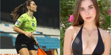 Foto/ “Dua karton të kuq”, kush është gjyqtarja joshëse në Itali që po bëhet “yll” në rrjetet sociale