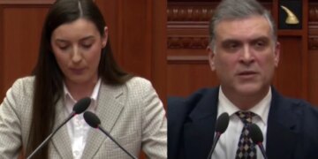 “Kolegët e opozitës janë larguar për të ndjekur Big Brother”/ Zegjine Çaushi diskuton me Blushin në Parlament: Po Tedi po, me ty e kam, ke edhe ti arsye për ta ndjekur.