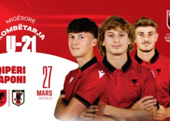 Kombëtarja U21/ Ndeshje miqësore me Japoninë në Antalia më 27 mars
