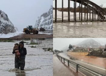 LIVE/ Shiu dhe dëbora përfshijnë Shqipërinë! Raportohet për viktimën e parë në vend. Vjosa arrin nivel kritik mbi 9 metra, përmbytje në Vlorë e Fier.