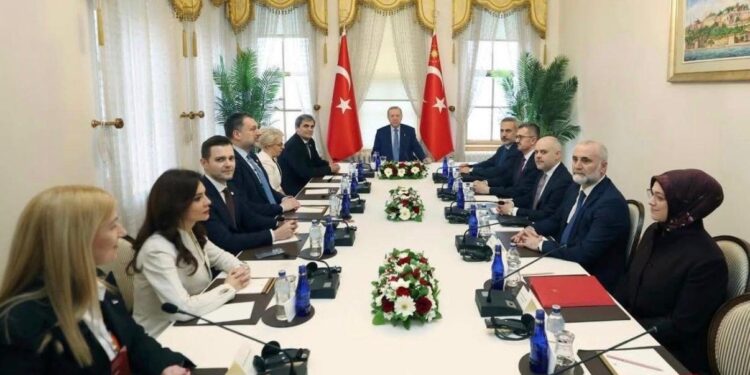 “Marrëdhënia me Turqinë, e bazuar në një histori të përbashkët”, Spiropali në takim me Presidentin Erdogan: Një aleat i njohur i Shqipërisë dhe shqiptarëve.