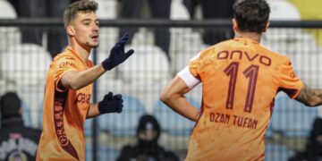 Muçi vazhdon të ndikojë, shënon dy gola dhe ofron asistencë në triumfin e Trabzonspor në fillim të vitit.