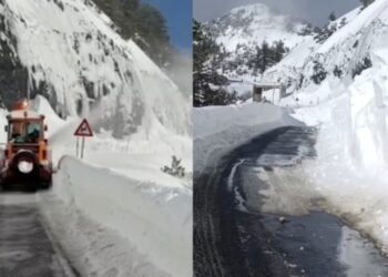 Ortekë të rënë në Qafë Thorë bllokojnë segmentin rrugor, qarkullimi i automjeteve ndërpritet.