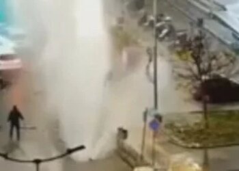 Pamje alarmuese nga Selaniku, shpërthen tubi i ujit në qytet, disa të lënduar