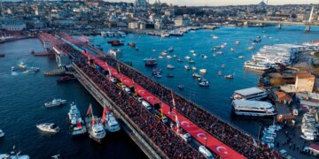Qindra mijëra individë protestuan në Stamboll për shkak të Gazës: "Ne nuk do të heshtim, nuk do ta harrojmë Palestinën"