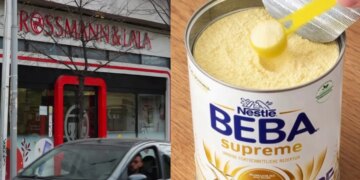 Qumësht me baktere për foshnjat: I rrezikshëm për shëndet, por 'Rossmann&Lala' në Tiranë dhe Kosovë ka shitur 744 kuti.