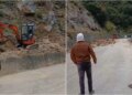 Rrëshqitje shkëmbi në aksin Kuç-Qeparo, qarkullimi i automjeteve bllokohet për disa orë