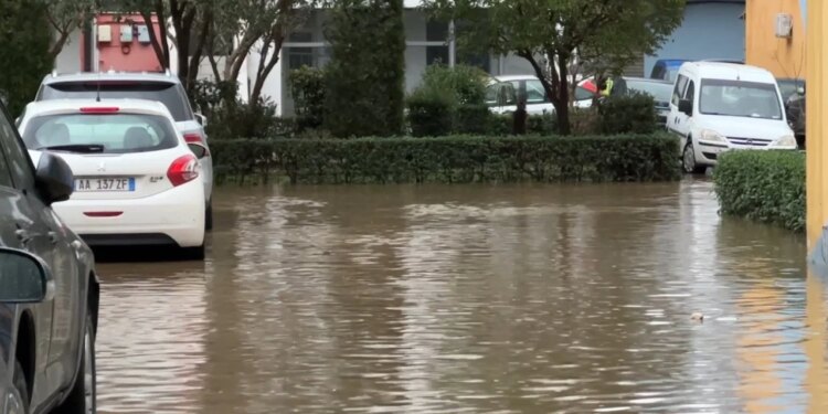 Shira të forta në Qarkun Lezhë/ Niveli i lumenjve Drin dhe Mat rritet, përmbytje në disa zona.