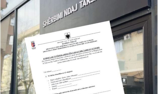 Taksat lokale 2026/ Bashkia Tiranë nxit bizneset të vetëdeklarojnë informacionin e tyre