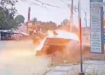 VIDEO/ Kryebashkiaku filipinas qëllon me raketë-hedhëse nga një grup kriminal, mbrohet falë blindimit të automjetit të tij