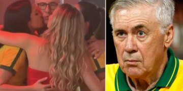 Ancelotti tërheq vëmendjen në Brazil, fotografi të tij duke puthur tre vajza njëkohësisht bëjnë xhiron e rrjetit.
