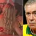Ancelotti tërheq vëmendjen në Brazil, fotografi të tij duke puthur tre vajza njëkohësisht bëjnë xhiron e rrjetit.
