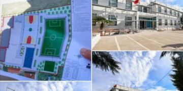 Kryeministri Rama njofton për ndërtimin e dy terreneve të reja sportive për më shumë se 300 nxënës në Shkollën “Tring Smajli” në Shkodër.