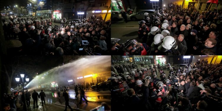 LIVE/ Protesta e opozitës përvijon tensionet, zjarri në vilën e ish-diktatorit Enver Hoxha. Policia përdor gaz lotsjellës dhe autobotë ujë, reagon Rama.