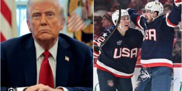 Lojërat Olimpike Dimërore: Donald Trump po udhëton drejt Milanos për finalen e hokejit SHBA-Kanada, me Air Force One të përgatitur.