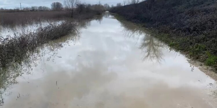 Lumi Ishëm del nga shtrati, rrugët e dy fshatrave bllokohen dhe dhjetëra hektarë tokë bujqësore përmbyten.