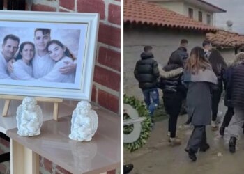 Me lot dhe dhimbje, katër anëtarët e familjes Kola përcillen në banesën e fundit.