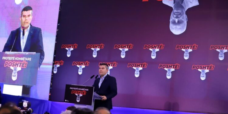 “Ndryshimi nuk vjen nga kafenetë”, thotë pedagogu Hasimja në protestën e PD-së: Bashkohuni për mbrojtjen e shpresave dhe të drejtave tona.