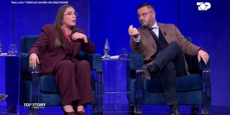“Po krijoni imunitet të paprekshëm”/ Debati për Ballukun ‘konfl ikton’ gazetaren dhe juristin në “Top Story”: A je këtu për spektakël?
