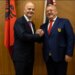 Presidenti i FIFA uron Armand Dukën për rizgjedhjen e tij në krye të FSHF për një mandat tjetër katërvjeçar.
