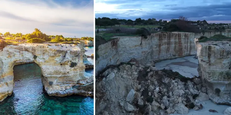 Shembet "Harku i të dashuruarve" në Itali në Ditën e Shën Valentinit, stuhitë shkatërrojnë simbolin e Salentos.