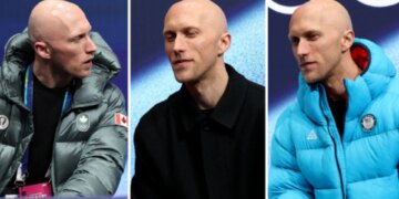 VIDEO/ Gjeorgjia heq xhaketën, ndërsa vesh atë të SHBA-së… Imazhi i koreografit të 16 patinatorëve që bën xhiron globalë