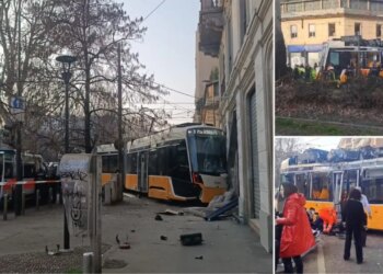 Video/ Aksident tragjik në Milano, një person humb jetën kur tramvaji del nga shinat dhe përplaset me një dyqan