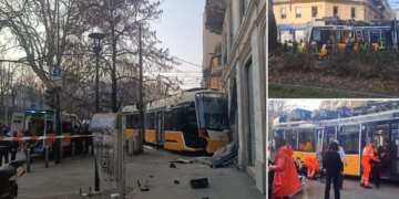 Video/ Aksident tragjik në Milano, një person humb jetën kur tramvaji del nga shinat dhe përplaset me një dyqan
