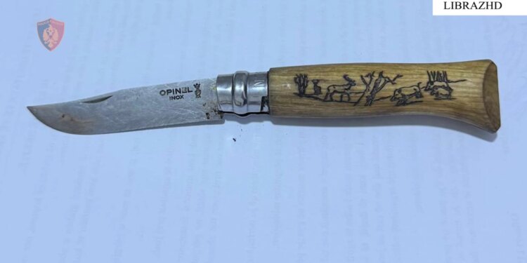 Arrestohet autori nga Librazhdi pas plagosjes me thikë të një 46-vjeçari gjatë një konflikti për arsye të dobëta, ndërsa procedohet gjithashtu bashkëshortja e tij.